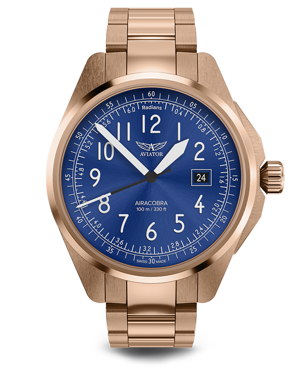 Чаcы кварцевые AVIATOR AIRACOBRA TYPE A V.1.38.2.325.5 мужские