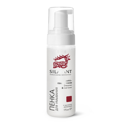 Silapant пенка для умывания с пантогематогеном, 175 мл, Две линии