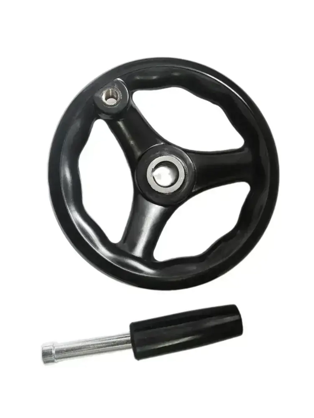 Маховик бакелитовый UnitMC с ручкой 100301.3 125х12