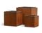 Кашпо TREEZ Effectory - серия Corten Steel - Куб - Кортеновская сталь - Бархатистая окись