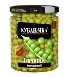 Горошек зеленый Кубаночка 370 гр