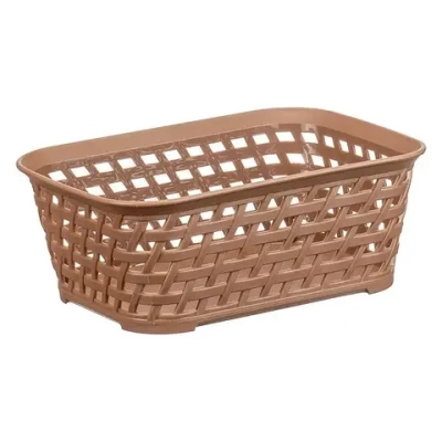 Ящик РОТАНГ 1л 185х70мм Бежевый ротанг 0,07х0,185х0,14м