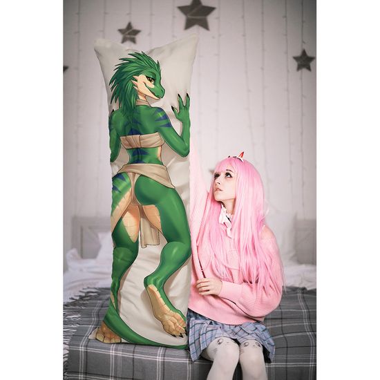 Дакимакура фурри Раптор девочка арт. 1280