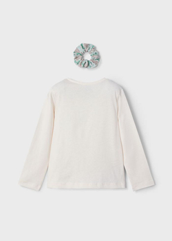 лонгслив с резинкой для волос