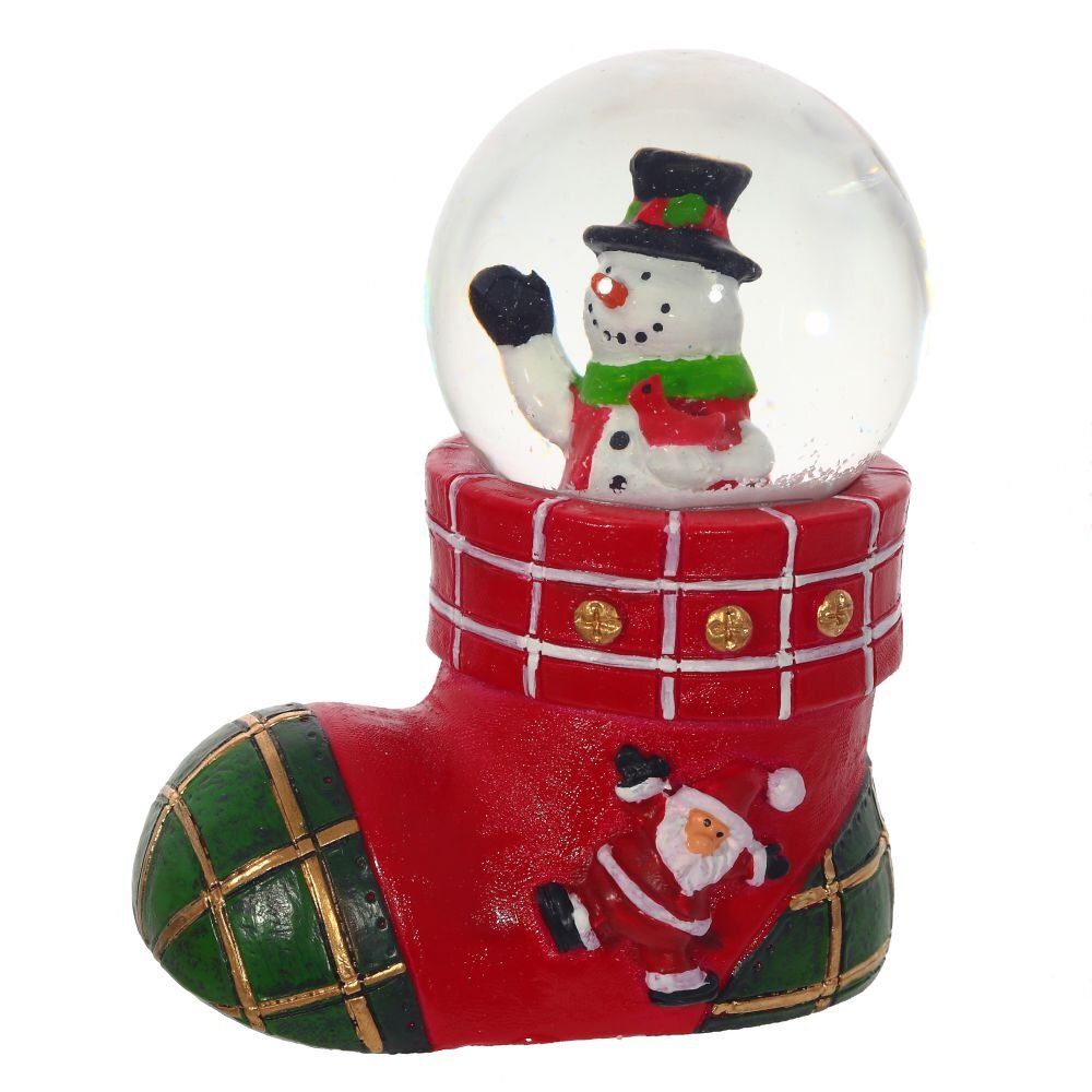 GAEM Фигурка декор в стекл шаре "Дед Мороз/Снеговик/Мишка", D4,5 см, L8 W5 H8 см, 3в.