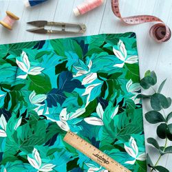 Ткань премиум интерлок зеленая революция