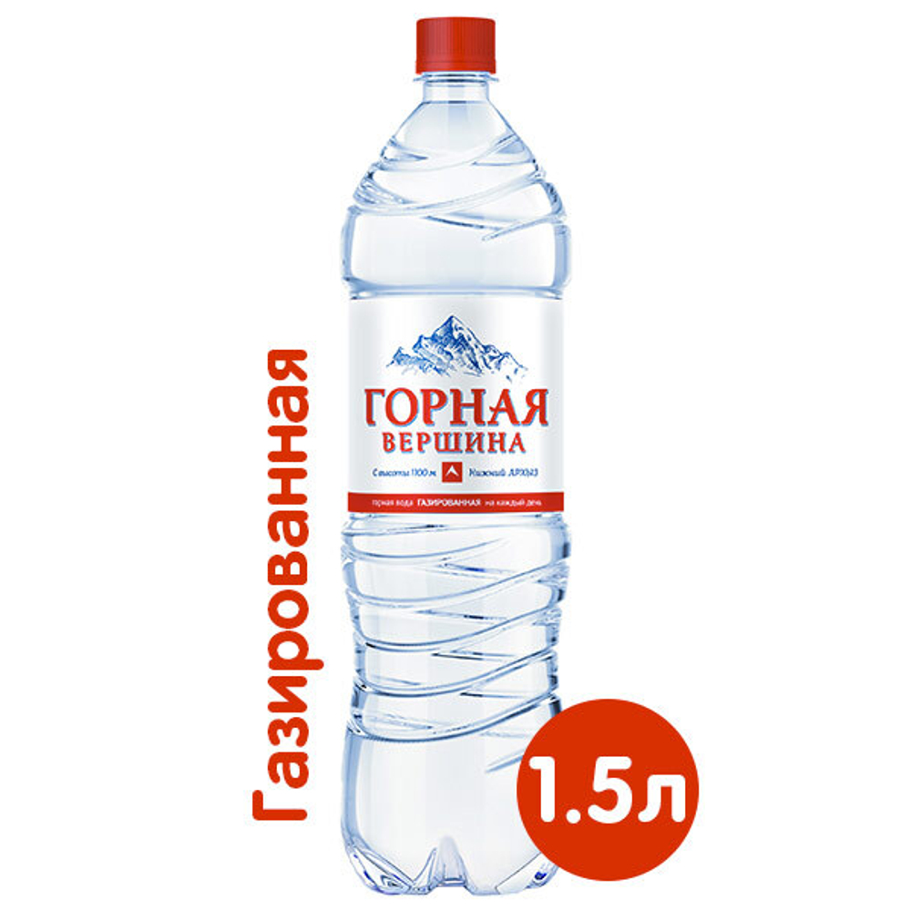 Вода Минеральная Природная "Горная Вершина" Газ 1,5л