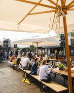 Зонт профессиональный 2х2 м Scolaro Palladio Standard, натуральный, слоновая кость