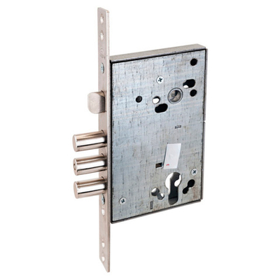 Замок Эльбор врезной 1.01.27.0. Лазурит, б/о.,под цил.,ЗЩ, м/о 85 мм