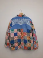 Куртка Soeurs Выполненная в Технике Пэчворк 4 синяя