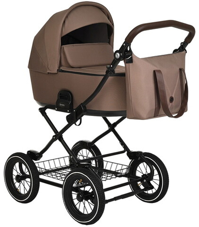 Детская коляска люлька Roan Bass Next Classic d12 1 в 1 RCL245/1 Raisin Mood