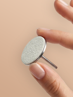 Сменные файлы - диски для педикюра, белые, на вспененной основе, размер Л 25 мм