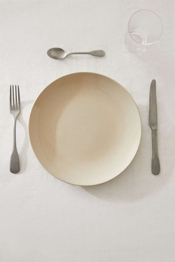 ZARA HOME ТАРЕЛКА ДЛЯ УЖИНА ИЗ КЕРАМОГРАНИТА, БЕЖЕВЫЙ