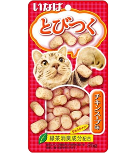 Inaba Tobitsuko Запеченое лакомство со вкусом куриного бульона 25гр.