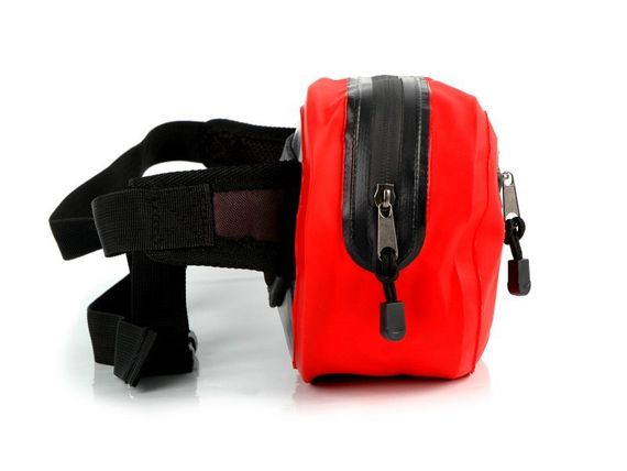 Гермосумка на пояс Sargan Банана с доп.карманом красная