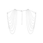 Серебристое украшение на плечи Magnifique Metallic Chain Shoulders & Back Jewelry (Цвет: серебристый)