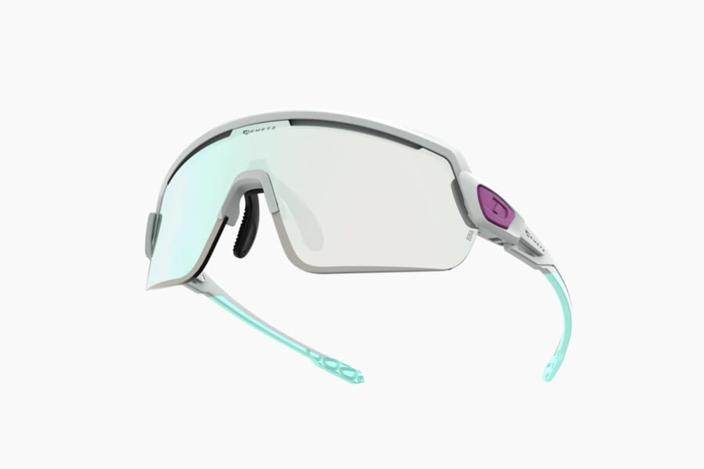 Спортивные очки Demetz G-Suit / Light Cool Gray / Light Mint V. Grey Mirror Blue Ice Cat.3