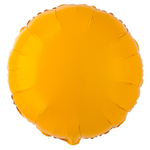 Шар фольгированный Круг 46 см (Оранжевый)