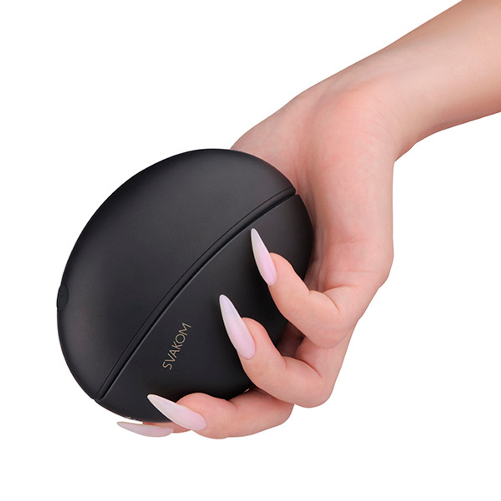 Черный вакуум-волновой стимулятор с проекцией звёздного неба Svakom Pulse Galaxie Stimulator with Starlight Projector SA296A-MB