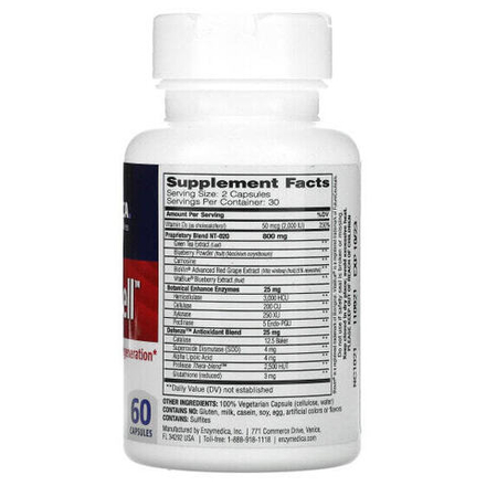 Витамин D Enzymedica, Stem XCell, 60 капсул