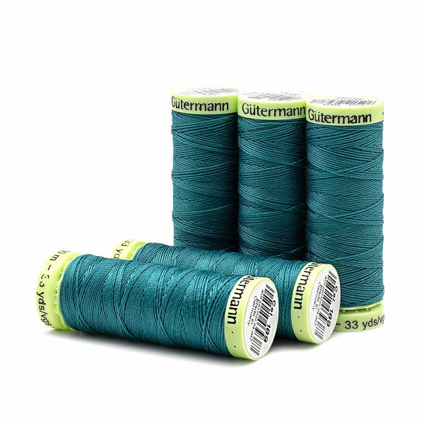 Нитки отделочные Gutermann Top Stitch 30 (30 метров), 5 кат. | 189 зеленая бирюза