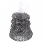 Губка металлическая для посуды 10 гр 5 шт в сетке