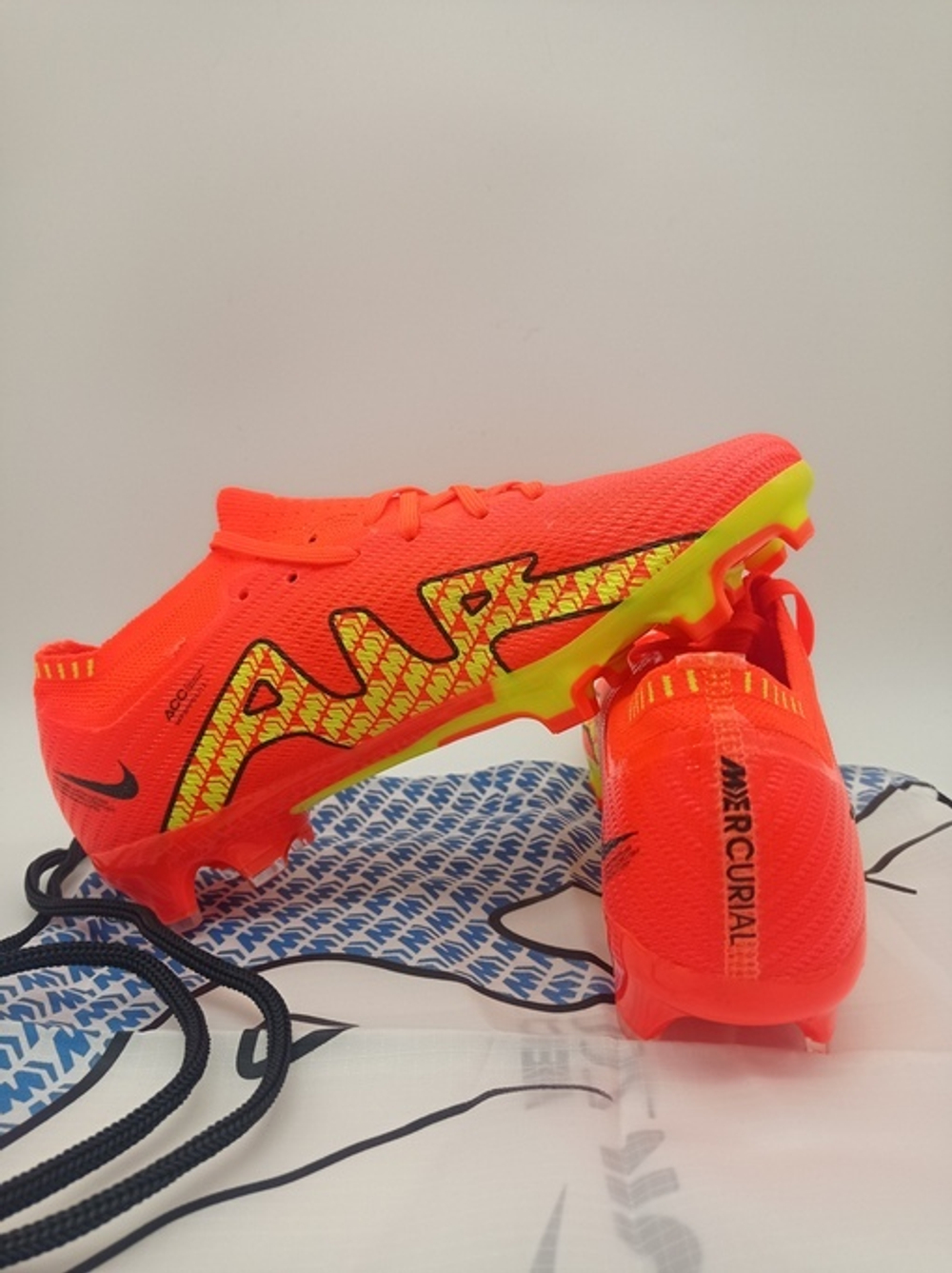 Бутсы Nike Zoom Mercurial Vapor 15 Elite FG (Оранжевый)
