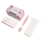 Массажер 17,7см из розового кварца Le Wand Crystal Slim Wand LW-033-RQ