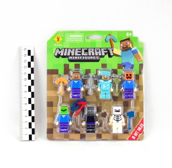Набор фигурок для конструктора майнкрафт 6 героев