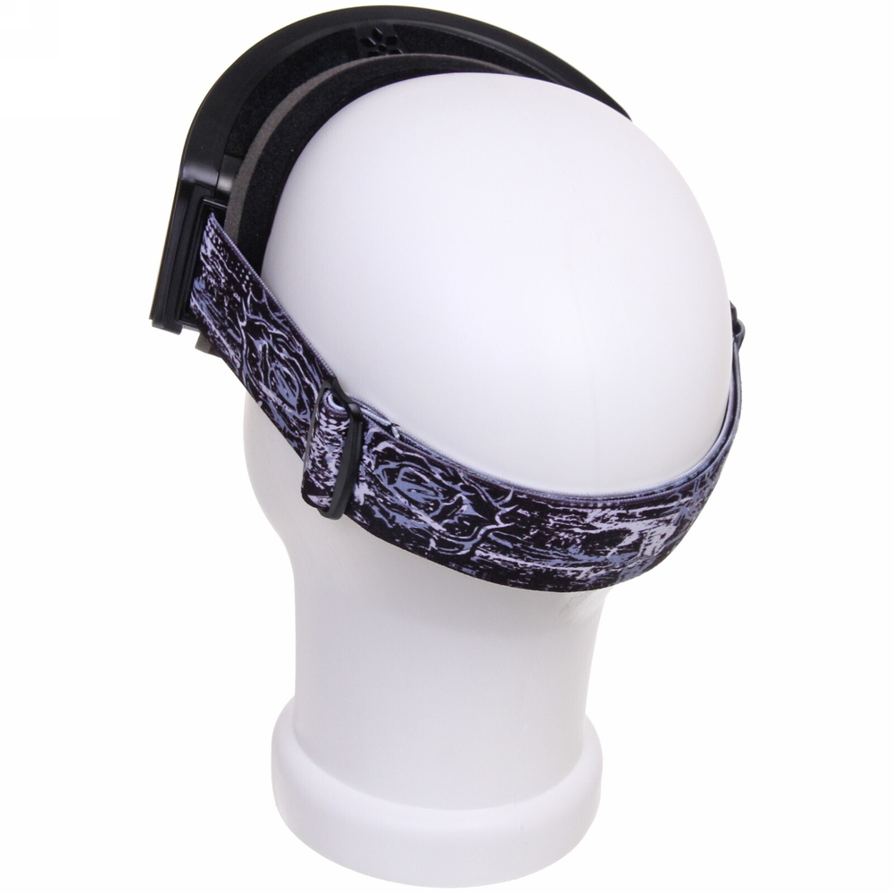 Очки горнолыжные H057 черная оправа/оранжевая линза