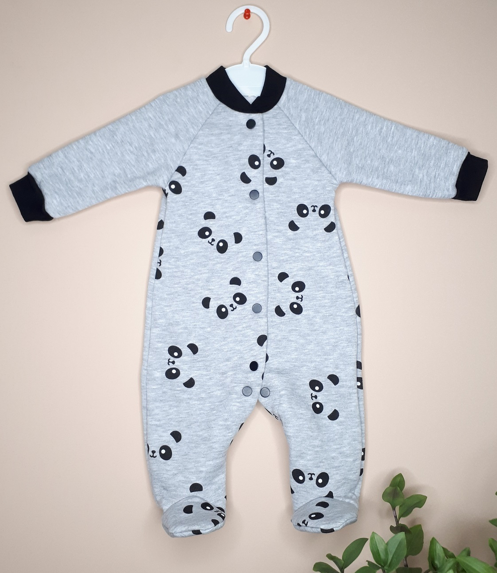 Комбинезон Глазки (серый)