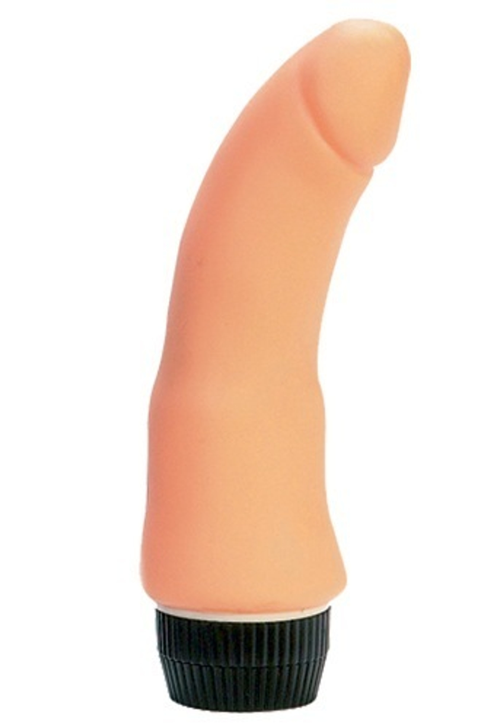 Реалистичный вибромассажер малого размера - 12 см. (Цвет: телесный)
