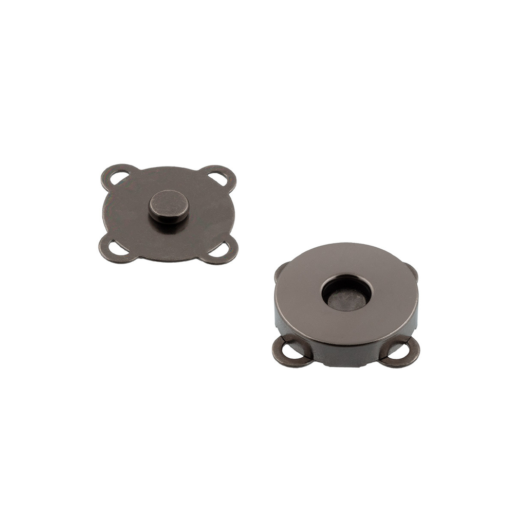 Кнопка пришивная "Gamma" KL-MG18 магнитная металл d 18 мм 1 шт под черный никель