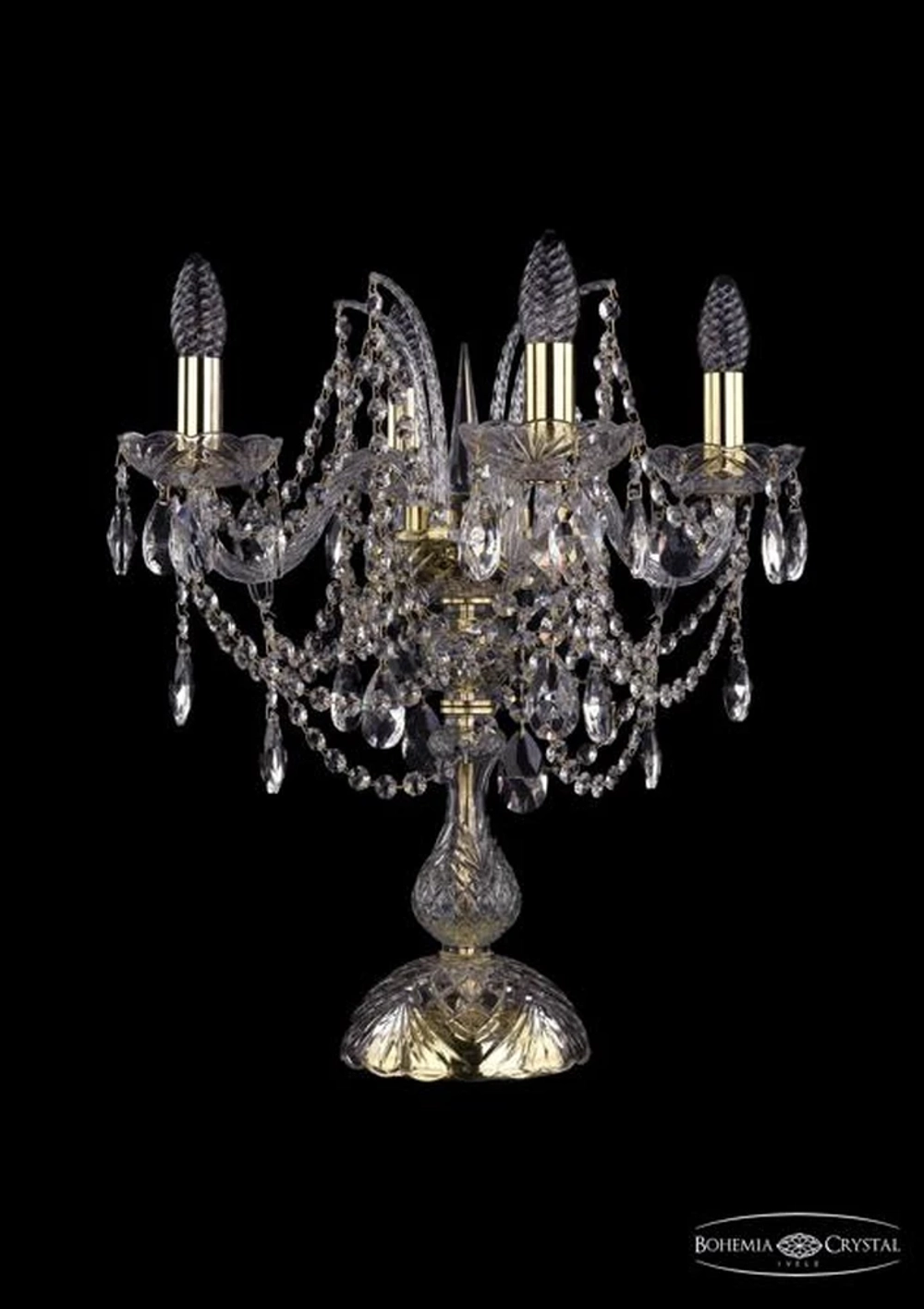 Декоративная настольная лампа Bohemia Ivele 1411L/4/141-47/G