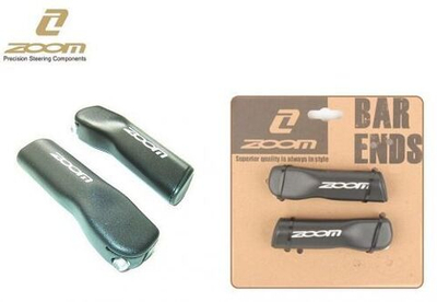 Рога на руль, ZOOM, алюминиевые, 90 мм, Lock On, блистер, C05 (черный, RBEMTC050001)