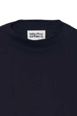 ZARA X BENITO ANTONIO ФУТБОЛКА УКОРОЧЕННОГО КРОЯ С ДЛИННЫМИ РУКАВАМИ, СИНИЙ
