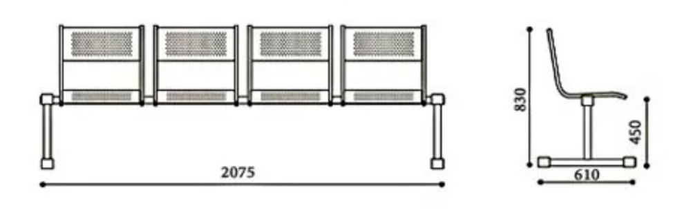 Система сидений СЕЛЕНА ЭКОНОМ (2-Х , 3-х, 4-х МЕСТНАЯ)
