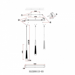 Подвесной светильник EVOLUCE SLE200113-03