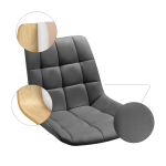 Стул на металлокаркасе Woodville Стронг 4 шт латте, черный, ножки черные