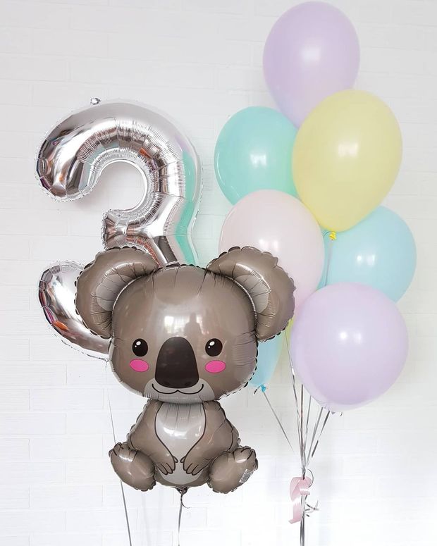 "Пушистое ушко" (набор из 12 шаров. Коала) №716