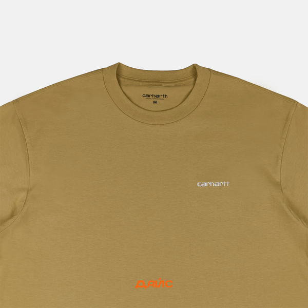 Футболка мужская Carhartt WIP Script Embroidery артикул:I030435_agate - купить в магазине Дайс