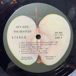 Винтажная виниловая пластинка LP The Beatles Hey Jude (The Beatles Again) (USA 1974)