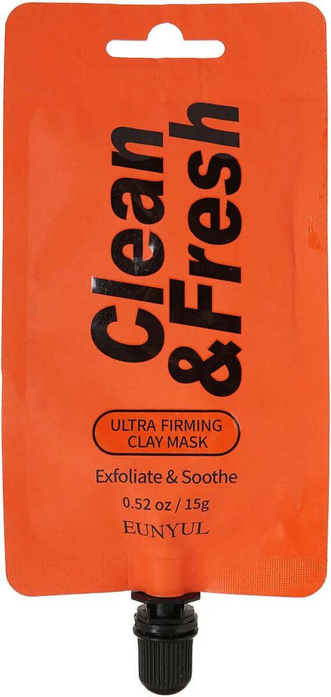 Маска для лица и шеи Eunyul Clean and Fresh Ultra Firming Clay для повышения упругости кожи Mask 15 г