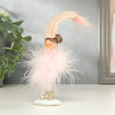 4900718 Сувенир "Ангелочек-малышка в розов. пух юбке"