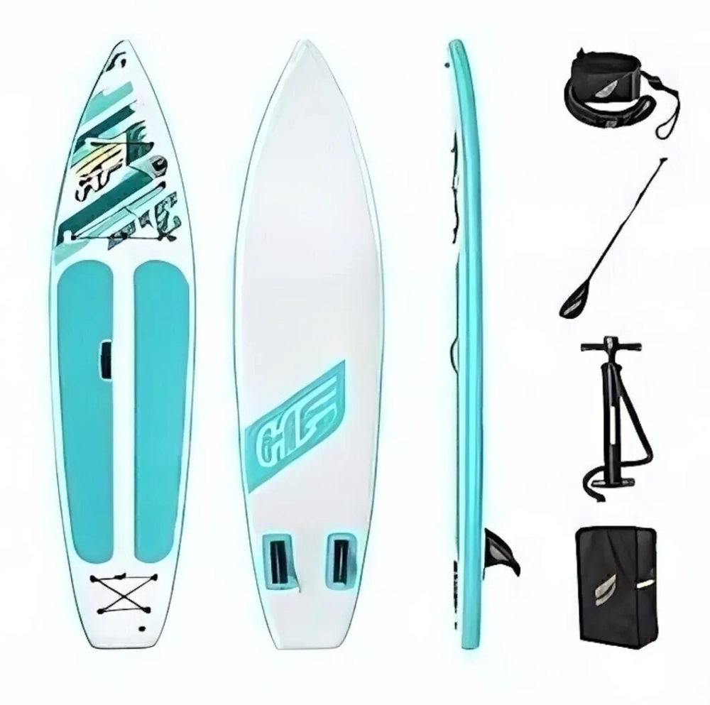 SUP-доска для плавания Aqua Glider, 320*79*12 см + 4 аксессуара,до 110 кг Bestway (65347)