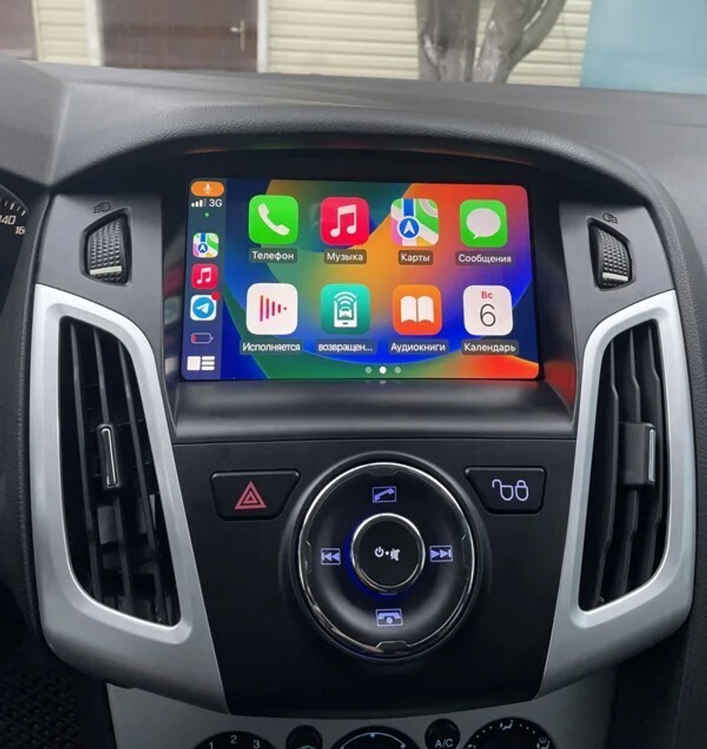 Магнитола для Ford Focus 3 2011-2019 (поддержка автопарковки) - Carmedia SF-9202A-FW QLed+2K, Android 13, TS20, CarPlay, 4G SIM-слот