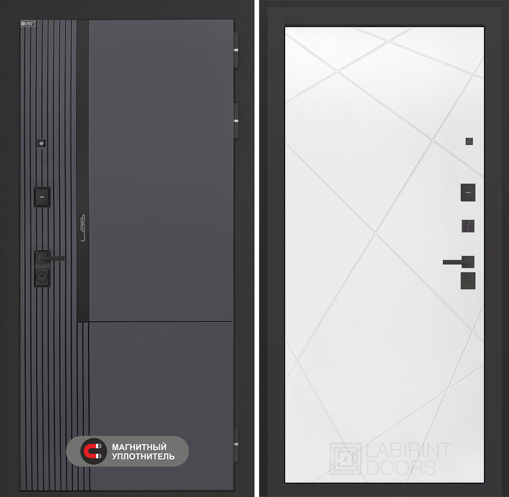 Входная дверь Лабиринт Лаб 2 Про - 24 Бетон светлый