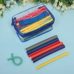 Бигуди в косметичке бумеранги «Magic Curl» 42шт, цвет микс, длина-18см (четыре разных диаметра)