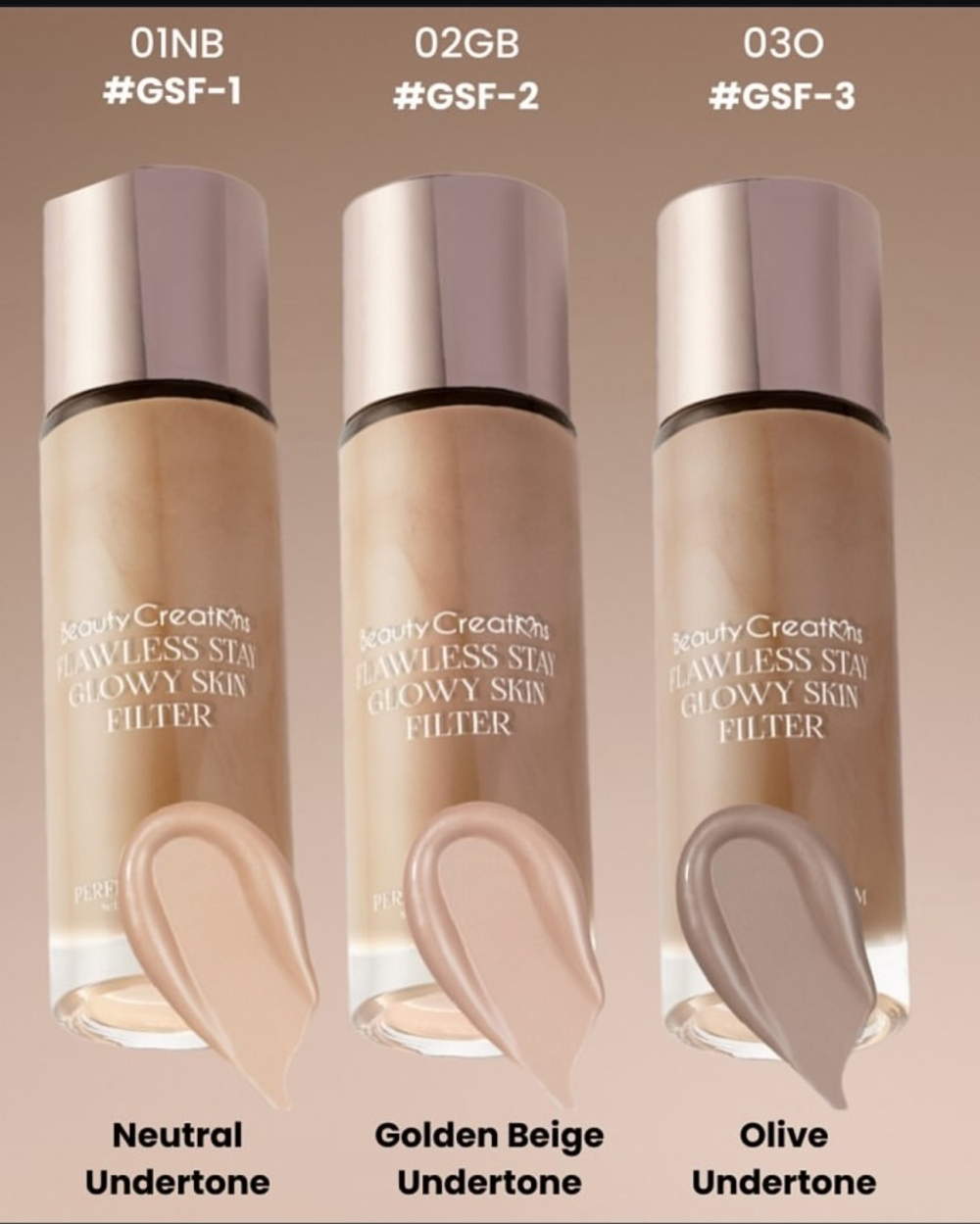 Beauty Creations Flawless Stay Glowy Skin Filter Тональный серум-фильтр 030