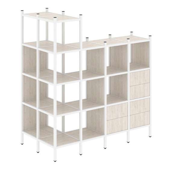 Лофт Угловой внешний стеллаж наборный VR.L-57  862*1694*1869